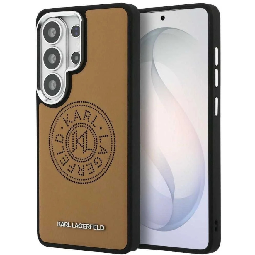 Karl Lagerfeld Perforated KL MagSafe kate Samsung Galaxy S26 Ultra pruunis värv