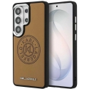 Чехол Karl Lagerfeld Perforated KL MagSafe для Samsung Galaxy S26 Ultra коричневого цвета