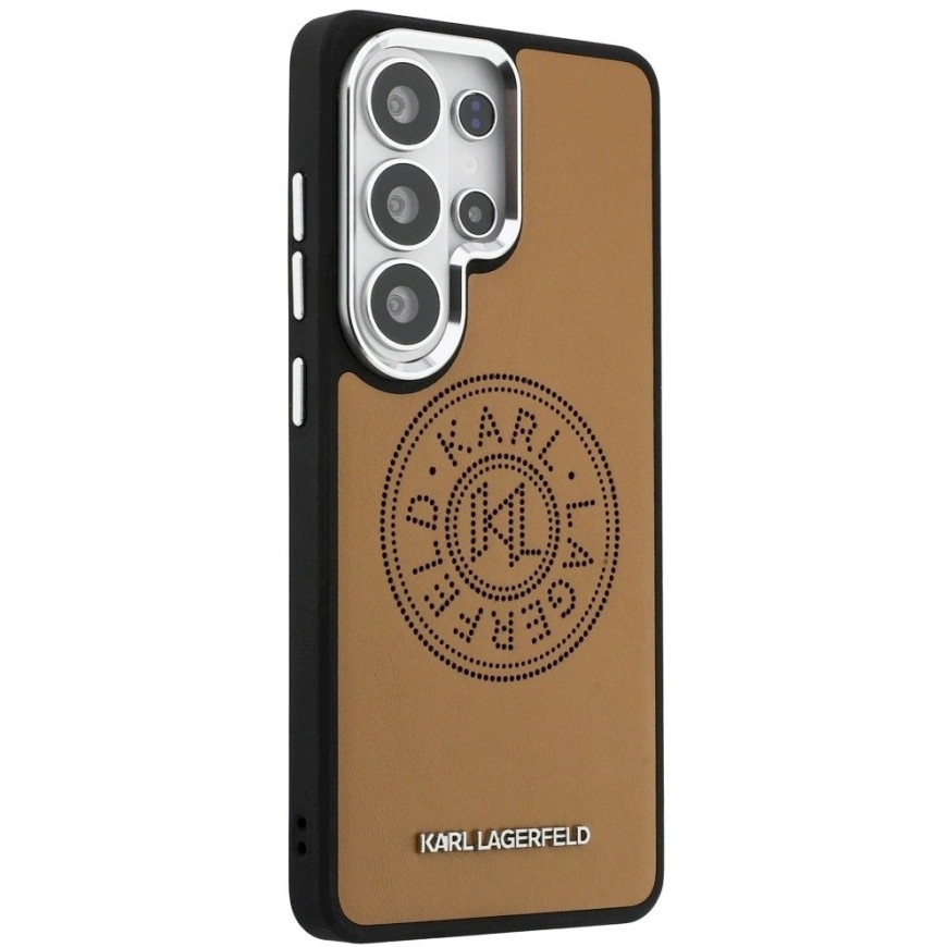 Karl Lagerfeld Perforated KL MagSafe -kuori Samsung Galaxy S26 Ultra ruskeana – 5