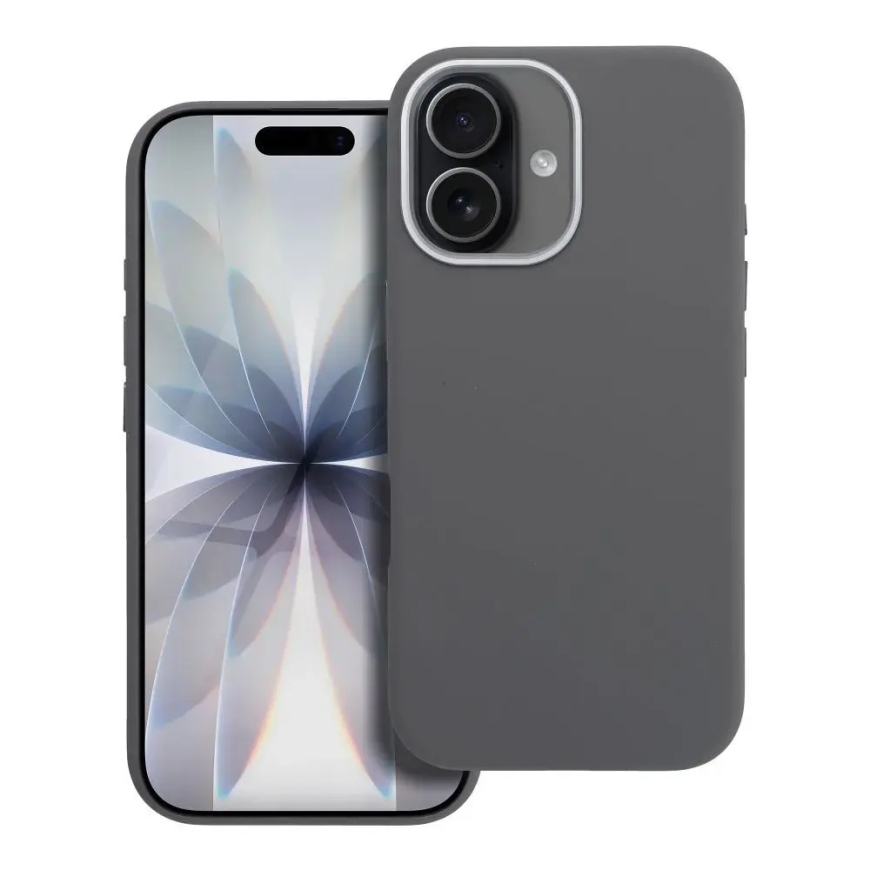 Forcell F-Protect Frame Premium -puhelinsuoja MagSafe-tuen kanssa iPhone 17:lle harmaa