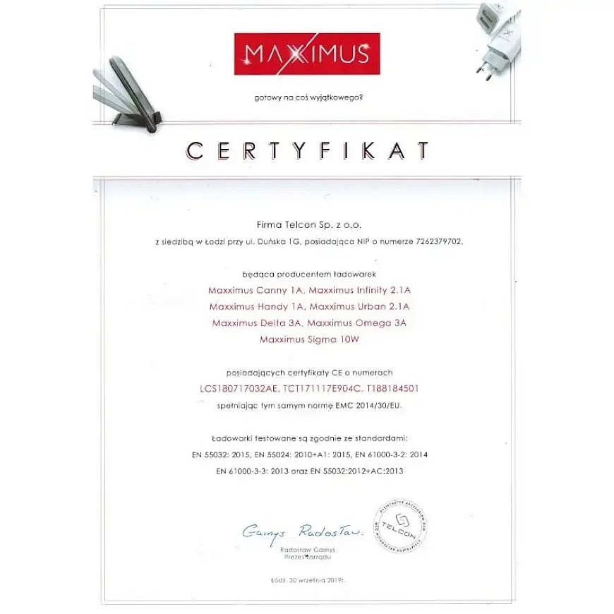 Maxximus Omega auto lādētājs | 18W | QC | USB-A – 4