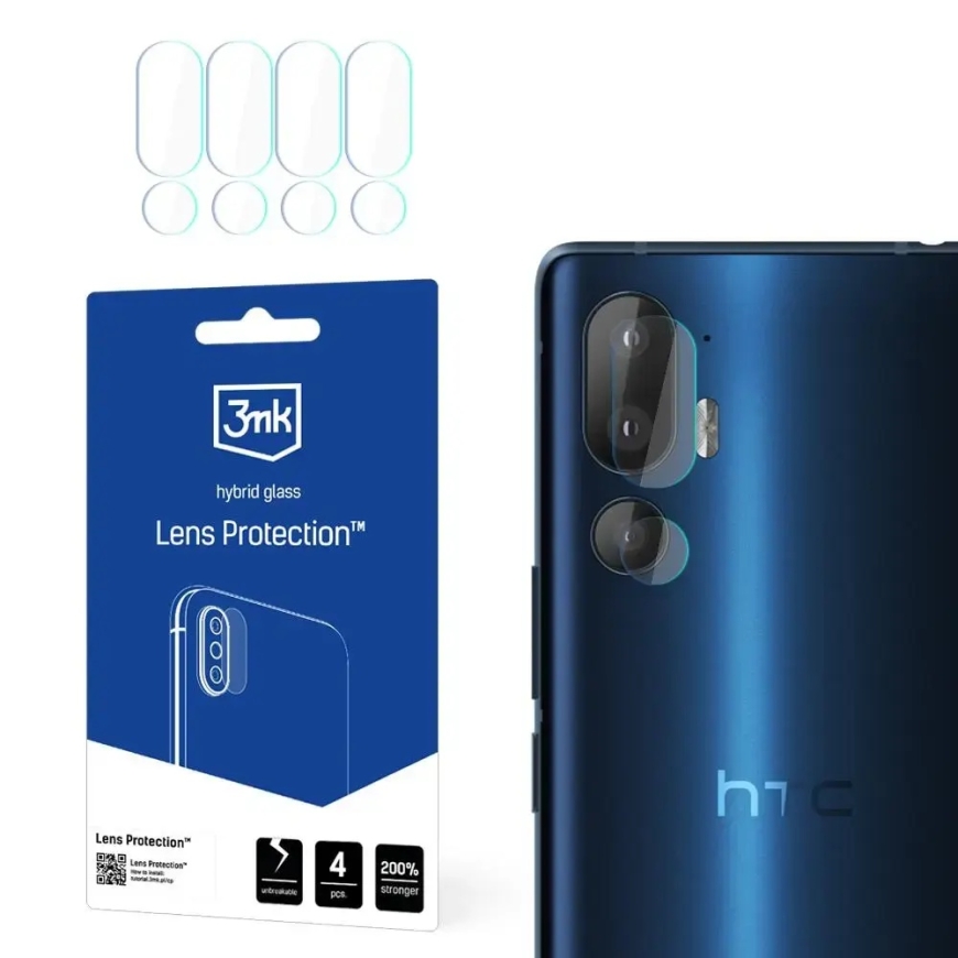 3MK objektyvo apsauga HTC U24 Pro kameros objektyvui 4 vnt.