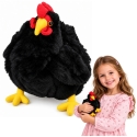Lean Toys Plush Chicken, Black, 20 × 13 × 8 cm Lean Toys Plush Chicken, Black, 20 × 13 × 8 cm