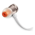 Wired earphones Jack 3,5mm with microphone JBL T290 gold Wired earphones Jack 3,5mm with microphone JBL T290 gold