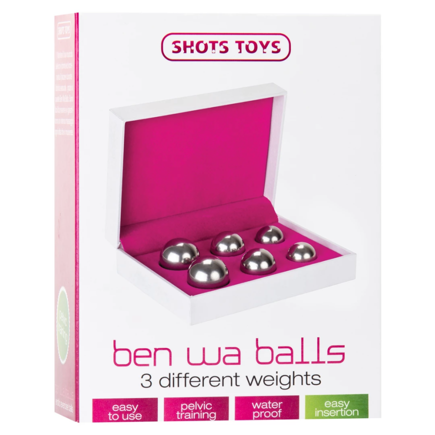ShotsToys Ben Wa bumbiņu komplekts - Sudrabs – 3