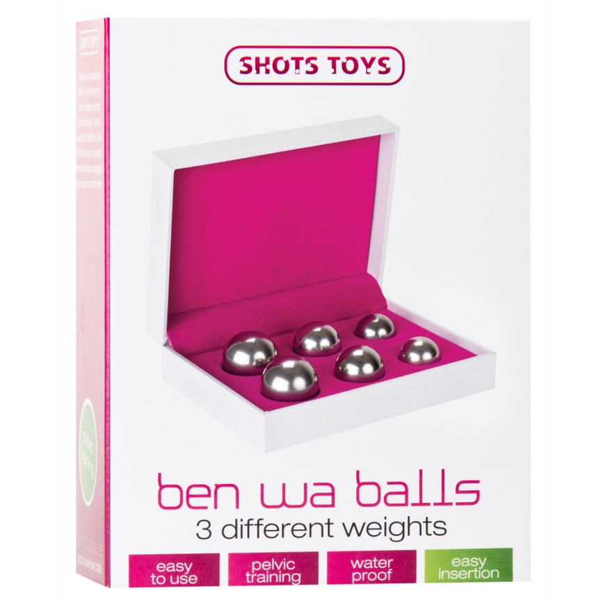ShotsToys Ben Wa Balls Set - Sidabrinis – 4
