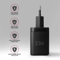 AXAGON ACU-PQ33, GaN tinklo įkroviklis 33 W, USB-A + USB-C, PD3.0/PPS/QC4+/SFC2.0/Apple, juodas AXAGON ACU-PQ33, GaN tinklo įkroviklis 33 W, USB-A + USB-C, PD3.0/PPS/QC4+/SFC2.0/Apple, juodas