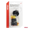 Connector plug and socket set 10 PIN 2.2mm AMIO-04351
