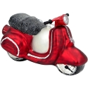SASKA GIFT AND DECOR Stikla Ziemassvētku rotājums, veidots motocikla formā SASKA GIFT & DECOR SASKA GIFT AND DECOR Stikla Ziemassvētku rotājums, veidots motocikla formā SASKA GIFT & DECOR