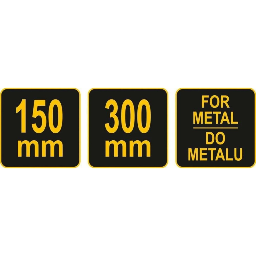 Toya Sa Puola Metalli/Puun Terä Kaksipuoleinen 25 x 300mm | 72 kpl. (27510) – 5
