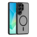 Mag Matt telefono dėklas su MagSafe palaikymu Samsung Galaxy S25 Ultra (S938) juodas Mag Matt telefono dėklas su MagSafe palaikymu Samsung Galaxy S25 Ultra (S938) juodas