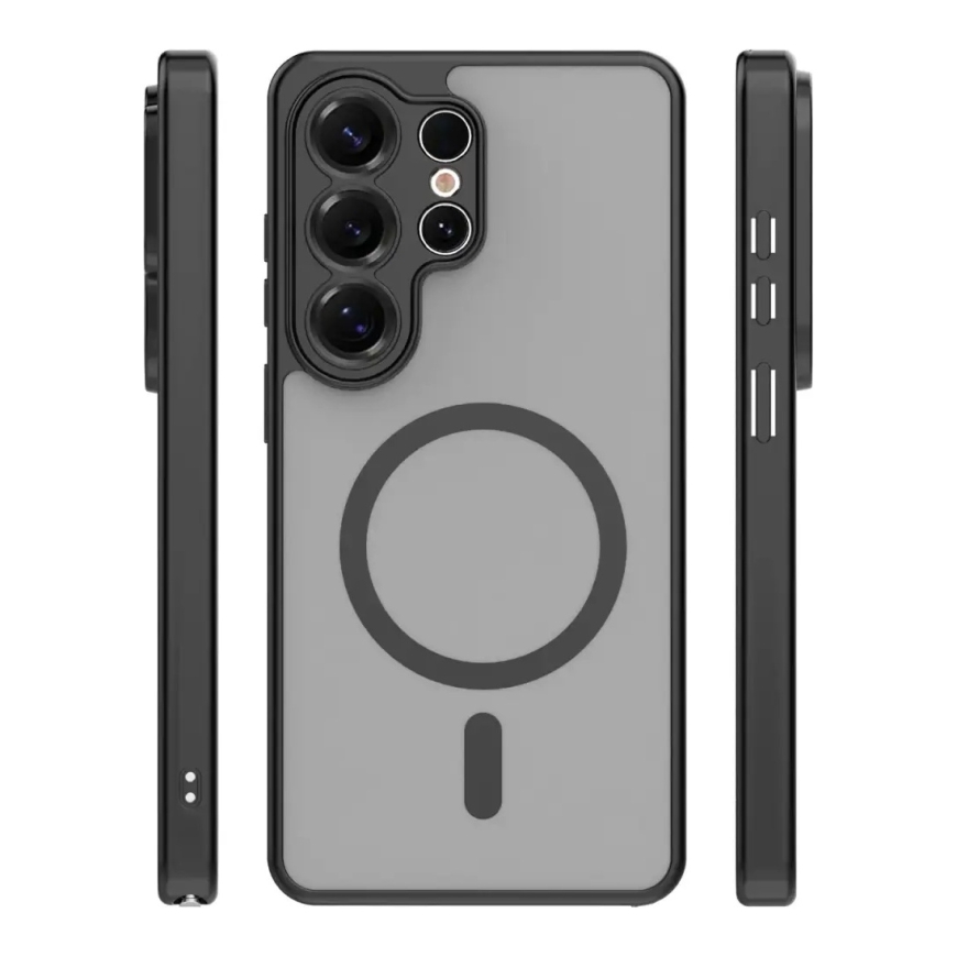 Mag Matt maciņš ar MagSafe atbalstu telefonam Samsung Galaxy S25 Ultra (S938) melns – 2