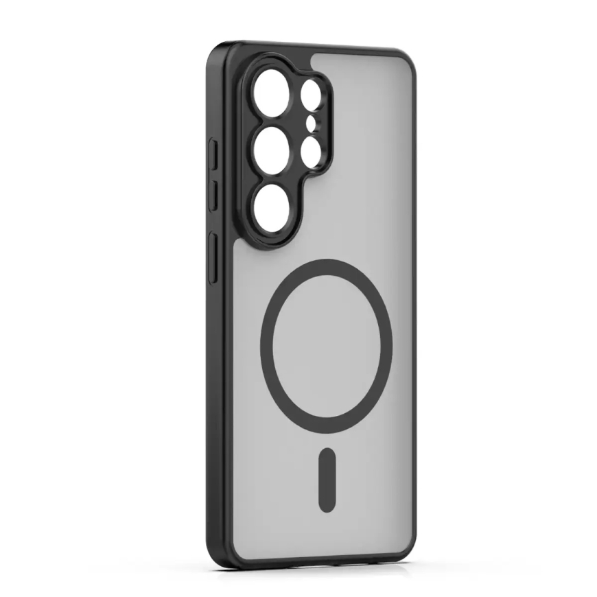 Mag Matt чехол с поддержкой MagSafe для телефона Samsung Galaxy S25 Ultra (S938) чёрный – 3