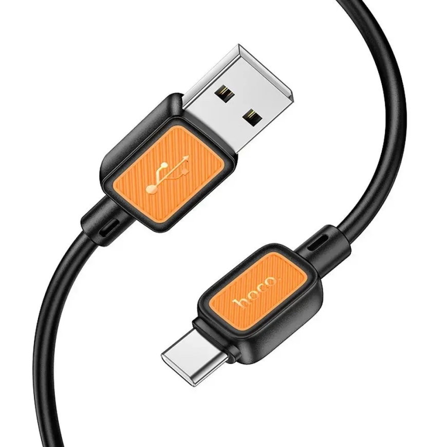Hoco X108 datu pārraides un uzlādes vads | USB-A uz USB-C | 15W | 1m | melns – 2