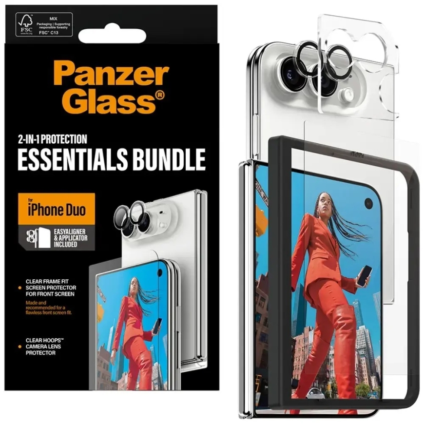 Bundle PanzerGlass® Essentials 2-in-1 Glass+Lens iPhone Duo jaoks – 2