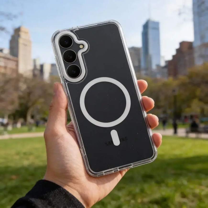Frame Clear Hybrid Mag telefoni ümbris MagSafe toega Samsung Galaxy A07 4G (A075) läbipaistev – 3