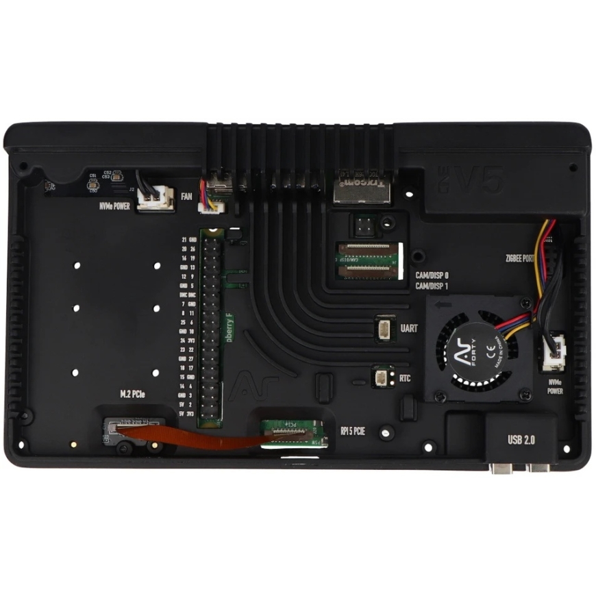 Argon40 Argon ONE V5 – aluminum case for Raspberry Pi 5 with cooling and 2 NVMe – 3