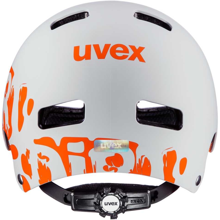 Šalmas Uvex Kid 3 dirtbike light pilka-oranžinis-51-55CM