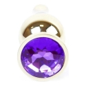B Series Heavyfun Plug-Jewellery Gold BUTT PLUG - Purple B Series Heavyfun Plug-Jewellery Gold BUTT PLUG - Purple