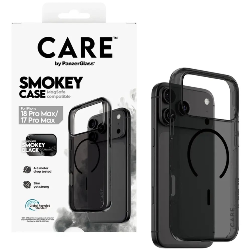CASE CARE iš PanzerGlass Smokey su juodu MagSafe dėklu iPhone 18 Pro Max / iPhone 17 Pro Max juodas – 4