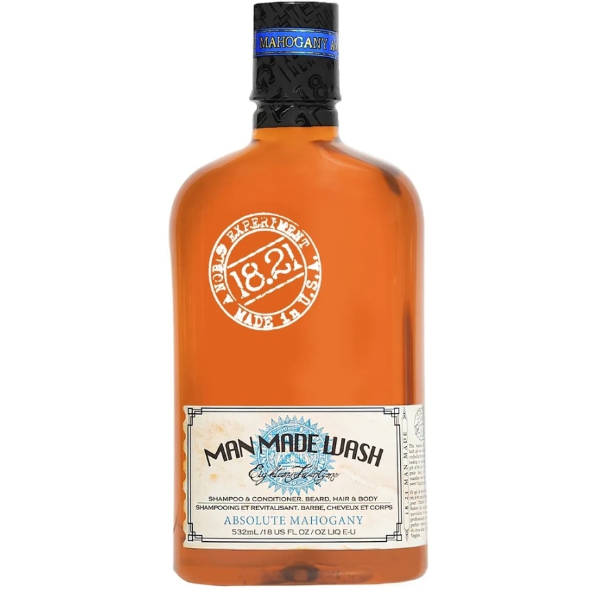 18.21 Man Made MAN MADE WASH 3 in 1 Shampoo-geeli Absoluuttinen ruusupuun väri 532 ml – 2