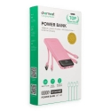 Charmast W1148 išorinė baterija (powerbank) | 10 000 mAh | 15W | USB-A, USB-C, Lightning, Micro USB | LED ekranas | rožinis Charmast W1148 išorinė baterija (powerbank) | 10 000 mAh | 15W | USB-A, USB-C, Lightning, Micro USB | LED ekranas | rožinis