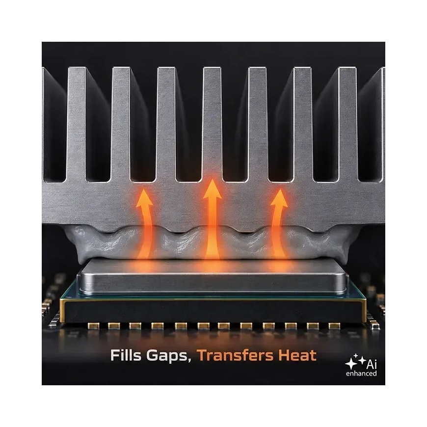 Qoltec Ammattimainen lämpöä johtava pasta 17.3 W/m-K | 2g | Harmaa – 2