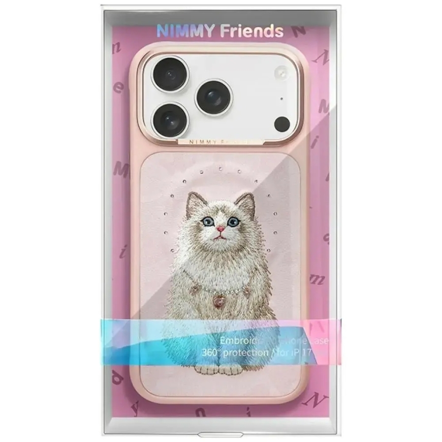 NIMMY-kotelo LUCKY FASHION CAT yhteensopiva MagSafen kanssa IPHONE 18 Pro Max/17 Pro Max vaaleanpunainen – 3