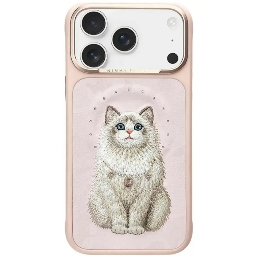NIMMY vāciņš LUCKY FASHION CAT saderīgs ar MagSafe IPHONE 18 Pro Max/17 Pro Max rozā – 4