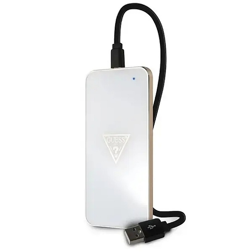 Guess Triangle Logo GUWCP850TLWH bezvadu lādētājs | Qi | 5W | balts – 2