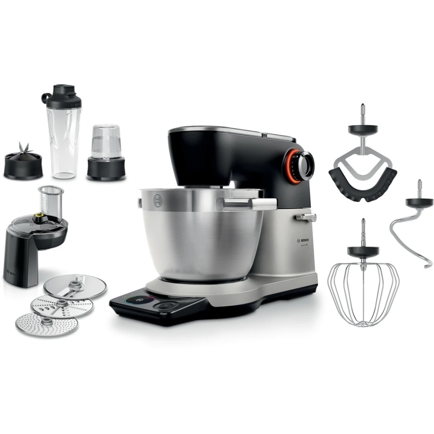 Virtuvinis kombainas Bosch MUMS8ZS22 Serija 8, Kitchen machine with scale, 1800 W, Sidabrinės, Juodas