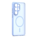 Mag Matt telefono dėklas su MagSafe palaikymu Samsung Galaxy S25 Ultra (S938) mėlynas Mag Matt telefono dėklas su MagSafe palaikymu Samsung Galaxy S25 Ultra (S938) mėlynas
