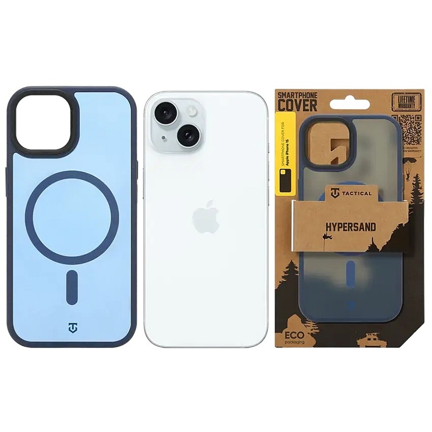 Tactical MagForce Hypersand Cover for Apple iPhone 15 Deep Blue – 5