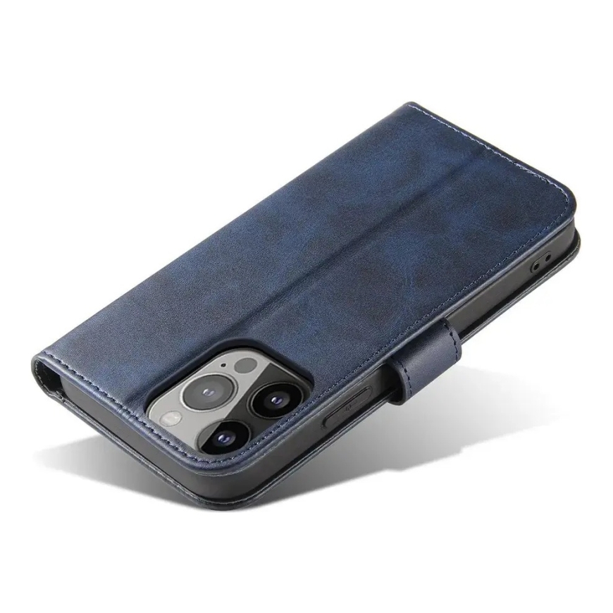 Magnettikotelo kirjatyyppinen puhelimen kotelo, jossa tuki Samsung Galaxy S23+:lle (S916) sininen – 5