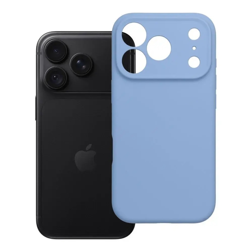 Case for iPhone 18 Pro / 17 Pro Forcell F-Protect Rubber Premium compatible with MagSafe light blue