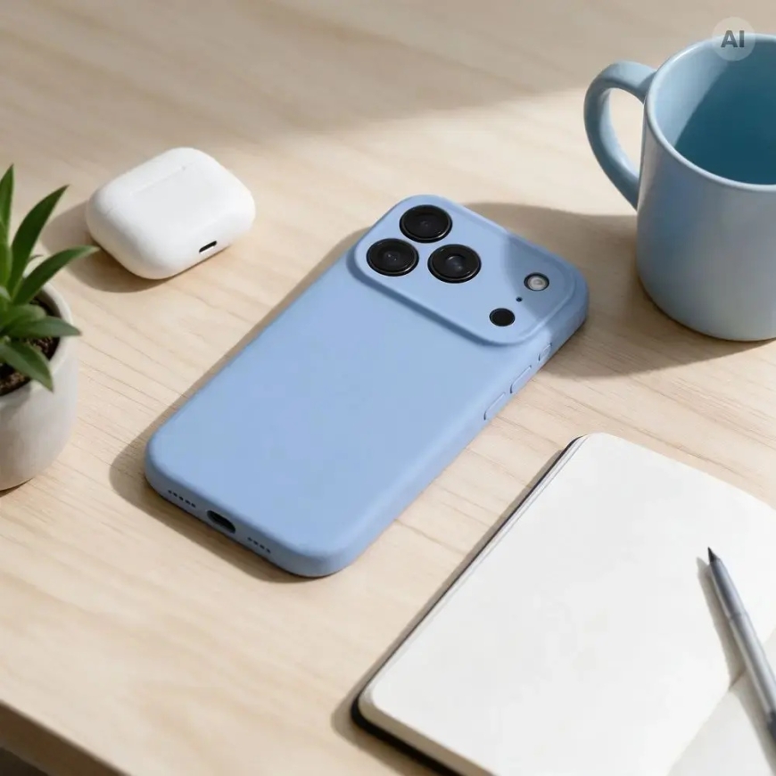 Чехол для iPhone 18 Pro / 17 Pro Forcell F-Protect Rubber Premium совместим с MagSafe светло-голубой – 3
