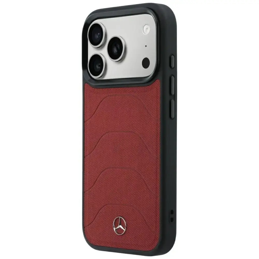 Mercedes Leather Mesh with Bow Line чехол с поддержкой MagSafe для телефона iPhone 18 Pro Max | iPhone 17 Pro Max красный – 2