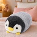 Lean Toys Plush Penguin, Gray, 16 × 10 × 9 cm Lean Toys Plush Penguin, Gray, 16 × 10 × 9 cm