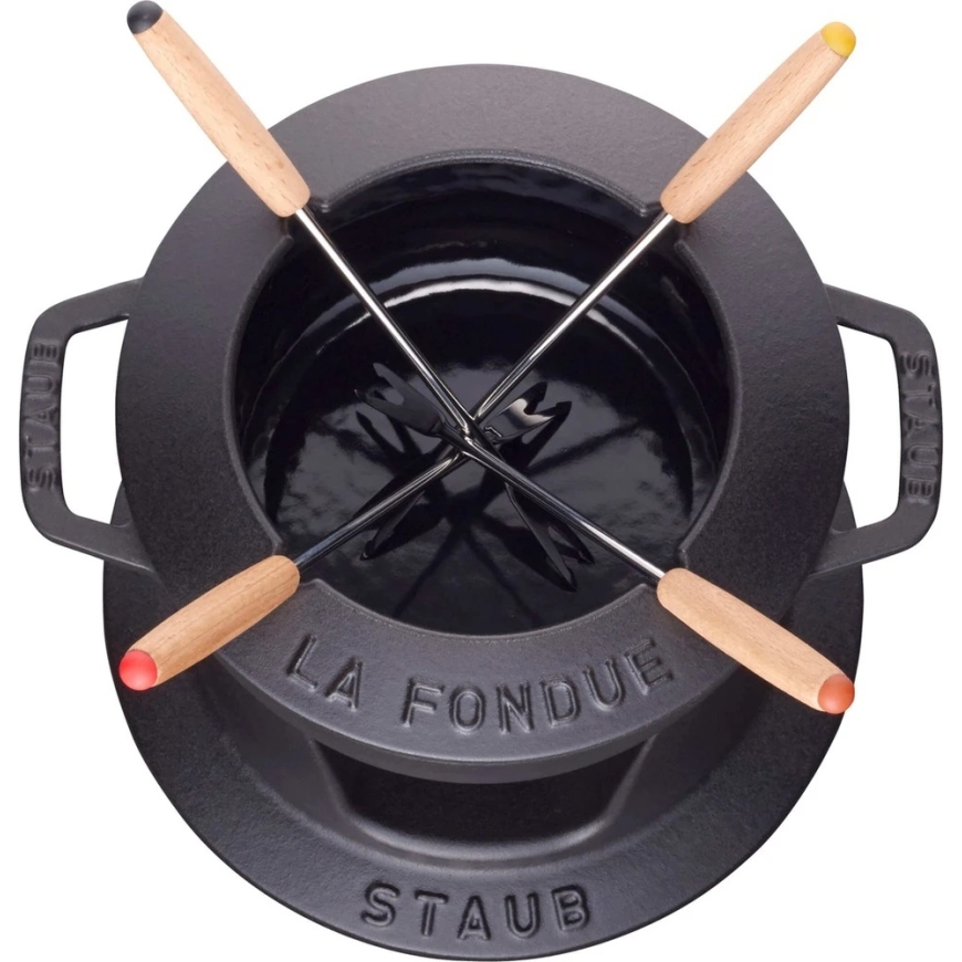STAUB Fondüü komplekt 16 cm, must – 3