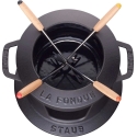 STAUB Fondue komplekts 16 cm, melns STAUB Fondue komplekts 16 cm, melns