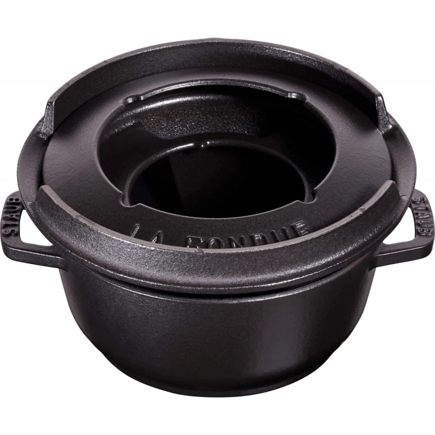STAUB Fondüü komplekt 16 cm, must – 5
