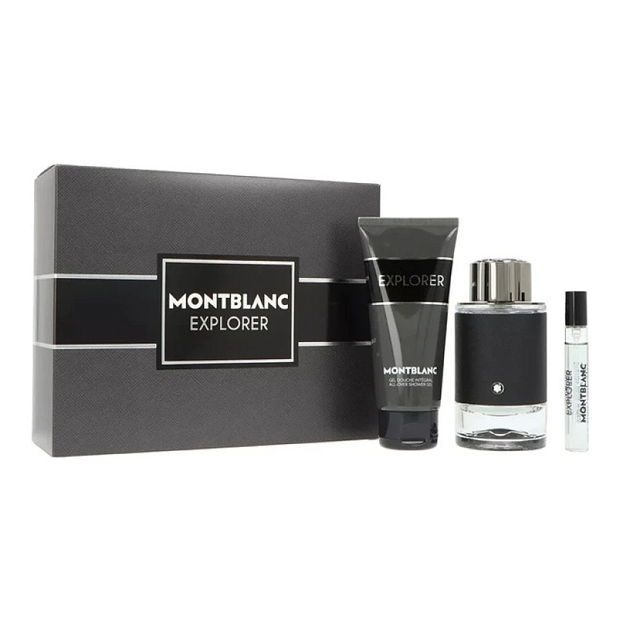 Garnier Mont Blanc Montblanc Explorer Vīriešu komplekts (EDP, 100 ml + dušas želeja, 100 ml + EDP, 7.5 ml)