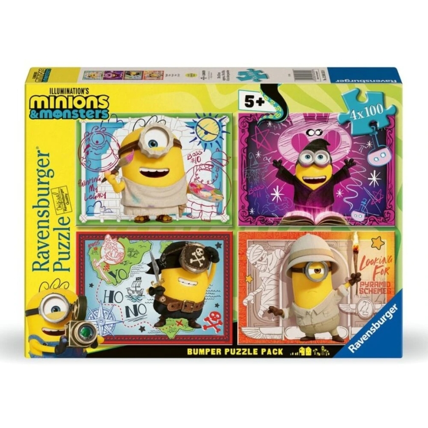 Ravensburger Puzzlet 4x100 Minionid
