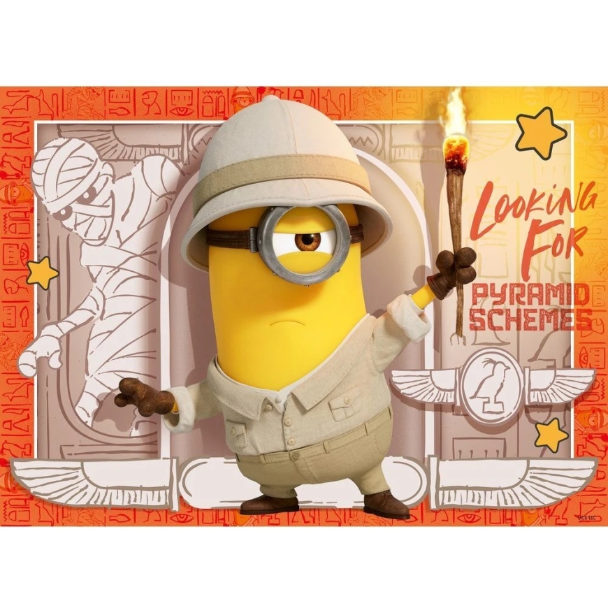 Ravensburger Dėlionė 4x100 Minionai – 5