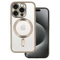 Metallic чехол с поддержкой MagSafe для телефона iPhone 16 серый Metallic чехол с поддержкой MagSafe для телефона iPhone 16 серый