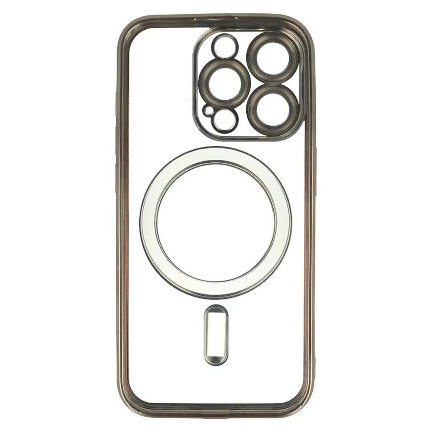 Metallic чехол с поддержкой MagSafe для телефона iPhone 16 серый – 5