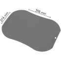ZYLE griešanas dēlis, nesabojājams, gaiši pelēks, L izmērs, 398 x 274 x 2,5 mm ZYLE griešanas dēlis, nesabojājams, gaiši pelēks, L izmērs, 398 x 274 x 2,5 mm