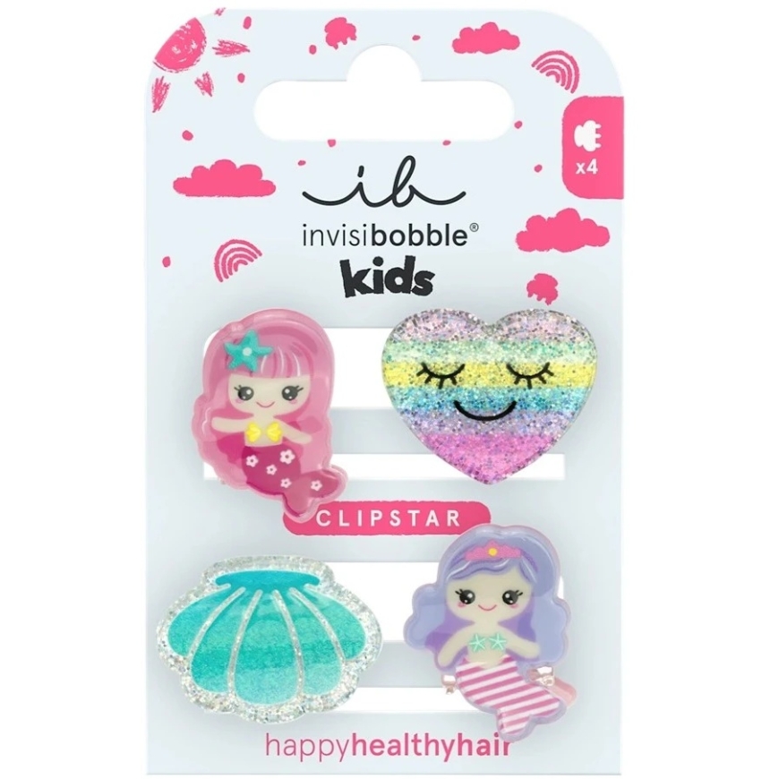 Mini Miss Invisibobble Clipstar laste juukseklambrite komplekt Mermaid Dreams 4tk.