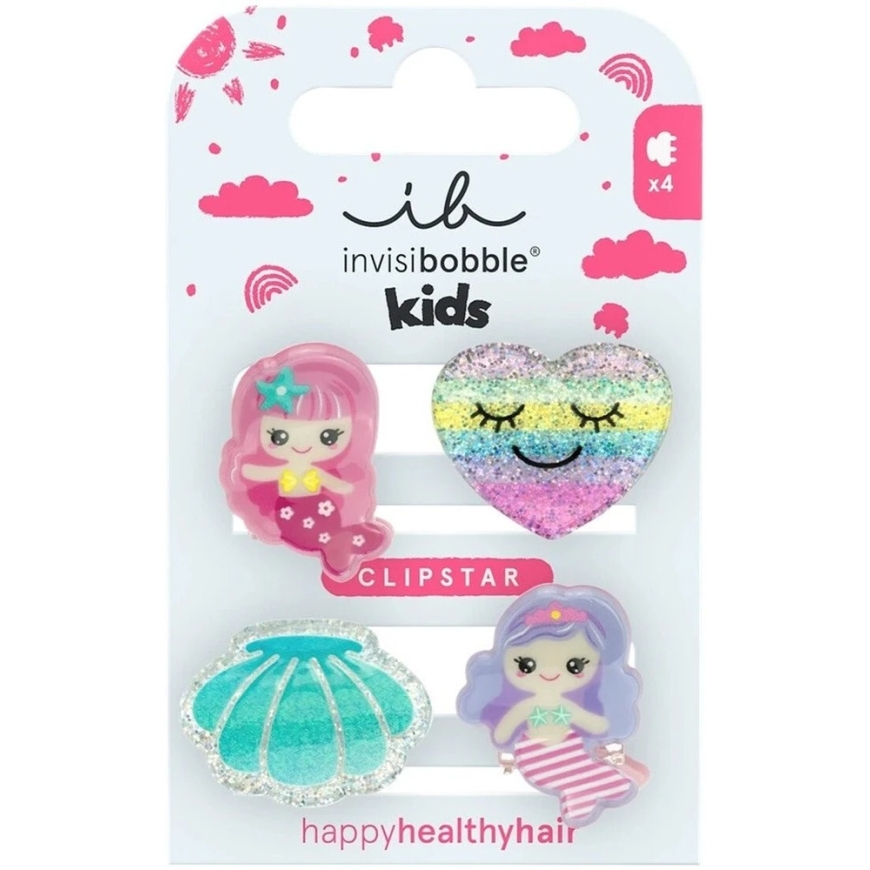 Mini Miss Invisibobble Clipstar -lasten hiusklipsien setti Mermaid Dreams 4 kpl. – 2