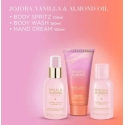 Набор подарочный в прозрачной сумке Baylis & Harding с маслом жожоба, ванилью и миндалем